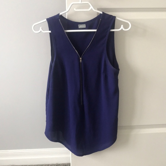 Tank top blouse with zipper - Picture 1 of 2